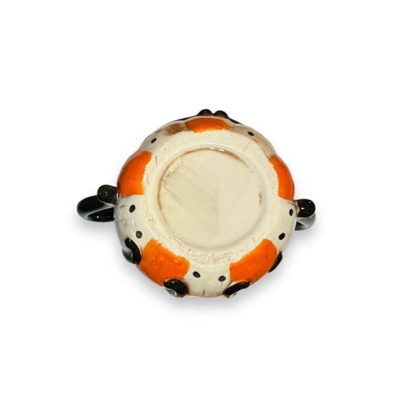 Johanna Parker Halloween Spider Double Handle Ceramic Mug 5" Tall 8" Wide - Picture 5 of 6